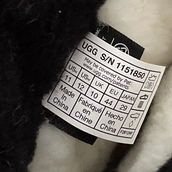 UGG Shasta Tall Boots Leather Wool Goretex Waterproof White Men’s 11 Women’s 12 - Picture 8 of 11